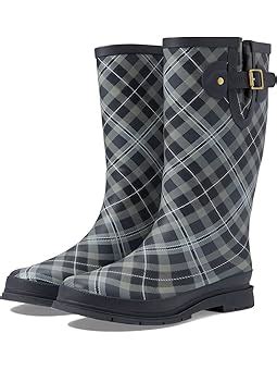 Womens plaid rain boots + FREE SHIPPING .